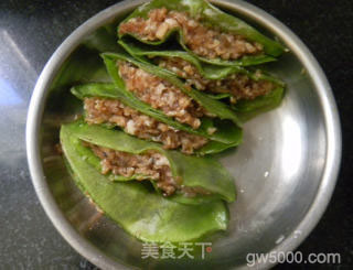扁豆角酿肉的做法步骤：4