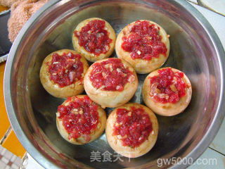 香草牛肉酿口蘑菇的做法步骤：7