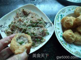 蒸粉丝酿豆腐的做法步骤：8