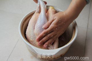清蒸盐焗鸡的做法步骤：5