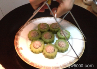 教你做客家酿苦瓜的做法步骤：4