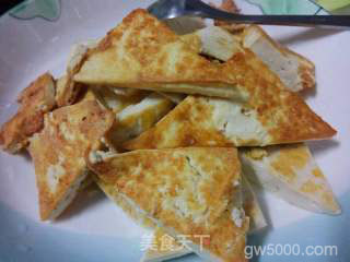 葱香黄金客家豆腐的做法步骤：3