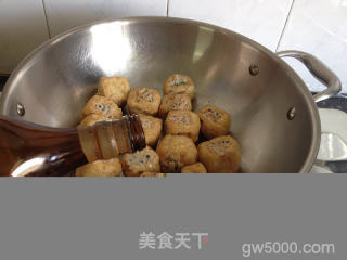 油豆腐酿肉的做法步骤：7