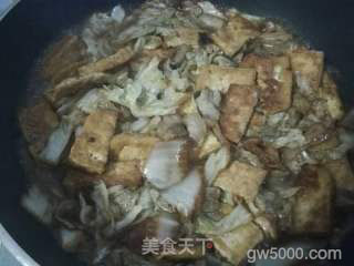 酱香白菜烧豆腐的做法步骤：19