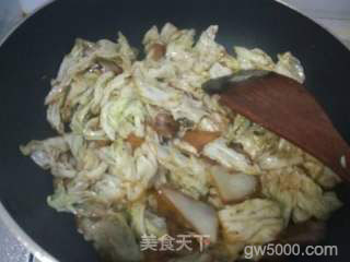 酱香白菜烧豆腐的做法步骤：15