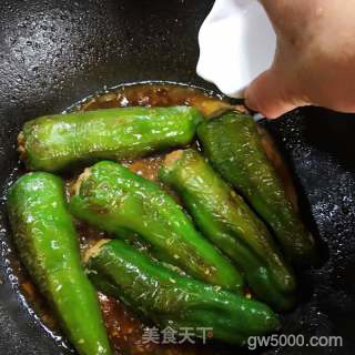 青椒酿肉的做法步骤：11