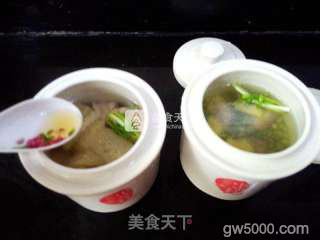 一锅两盅-竹荪排骨盅-绿豆排骨盅的做法步骤：10