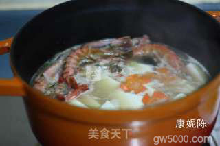大虾豆腐煲的做法步骤：7