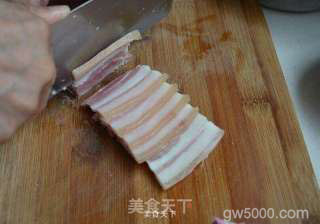 咸肉蒸千张的做法步骤：3