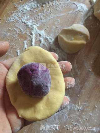 南瓜紫薯包的做法步骤：9