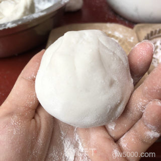 莆仙红团(绿豆馅)的做法步骤：7