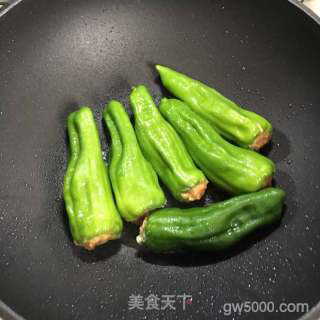 青椒酿肉的做法步骤：6