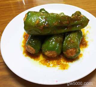 青椒酿肉的做法步骤：13