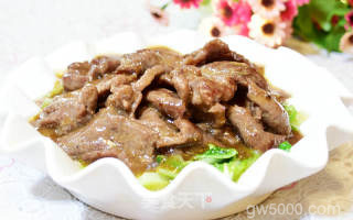 沙茶牛肉片的做法步骤：8