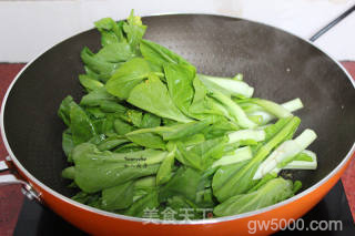 腐乳炒菜心的做法步骤：4