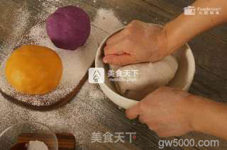 三色芋圆——九阳知食的做法步骤：3