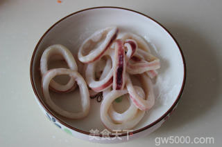 蔬菜鱿鱼圈的做法步骤：5