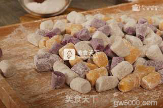 三色芋圆——九阳知食的做法步骤：4