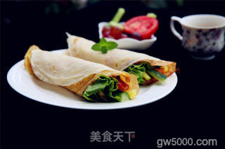 快速早餐---手抓饼的做法步骤：17