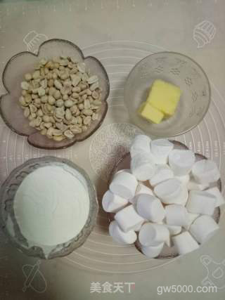 花生牛轧糖的做法步骤：1