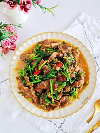 小炒牛肉的做法步骤：13