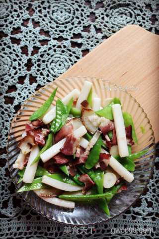 腊肉炒年糕的做法步骤：11