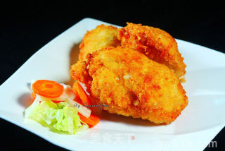 港式黄金芝士鸡肉卷的做法步骤：13