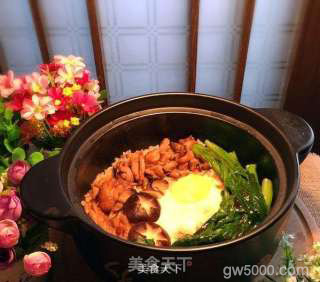 香菇滑鸡煲仔饭的做法步骤：18