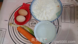 鸡蛋香葱莜面饼的做法步骤：1