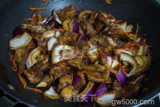 半小时做出喷香的羊肉手抓饭的做法步骤：8