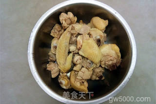 鸡肉垫卷子的做法步骤：6