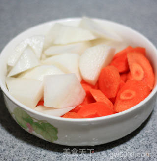 一羊两吃---香辣羊排和羊汤萝卜的做法步骤：4