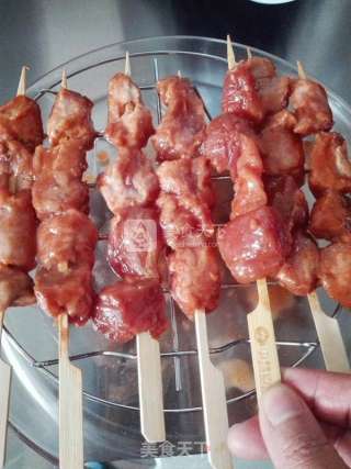 微波烤肉串的做法步骤:7