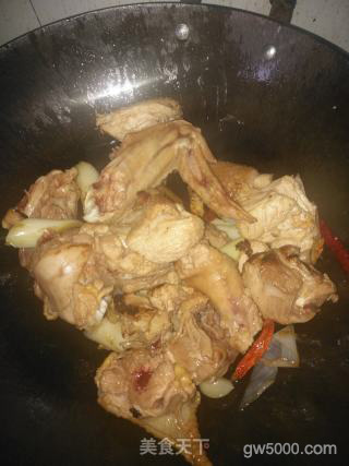 鸡肉焖花卷的做法步骤：6