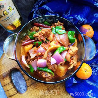 家常大盘鸡的做法步骤：15