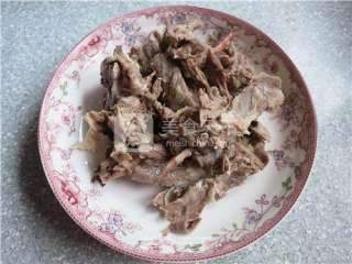 葱白拌羊脸的做法步骤：7
