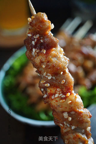  蜜汁鸡肉串的做法步骤：10