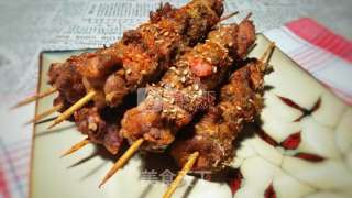 孜然香辣羊肉串的做法步骤：9