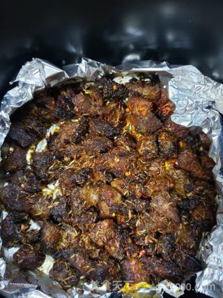 孜然羊肉粒（空气炸锅版）的做法步骤：4