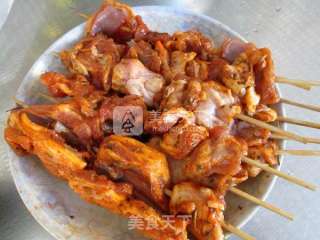 香草烤羊腩肉串的做法步骤：4