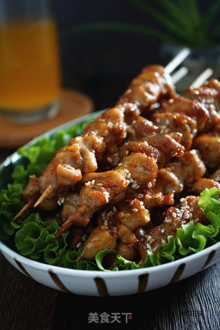  蜜汁鸡肉串的做法步骤：9