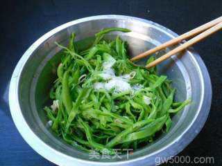 芝麻酱拌扁豆的做法步骤：4