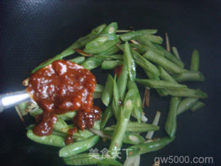 四季豆炒凉粉的做法步骤：5