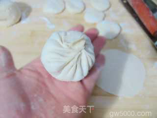 素馅也好吃——包菜粉条水煎包的做法步骤：13