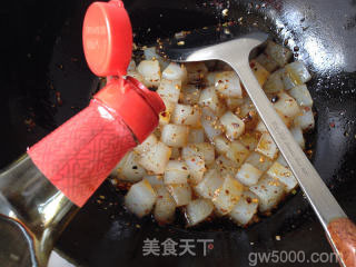 豉香炒凉粉的做法步骤：6
