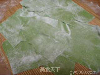 鸡汤菠菜焙面的做法步骤：7