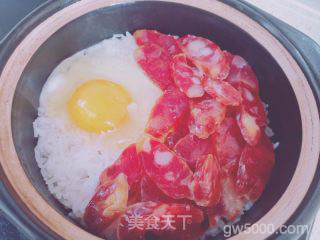 腊味煲仔饭的做法步骤：4