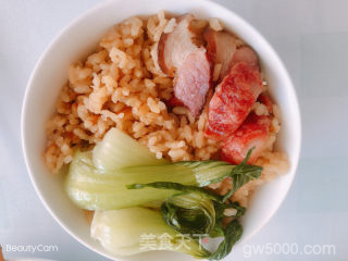腊味煲仔饭（电饭锅版）的做法步骤：8