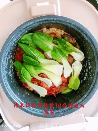 腊味煲仔饭（电饭锅版）的做法步骤：7