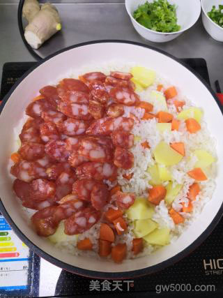 腊味煲仔饭的做法步骤:11